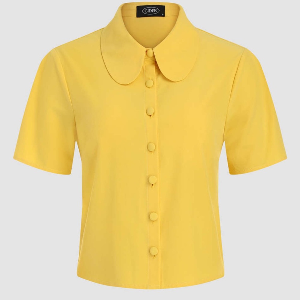 CIDER yellow mustard top .